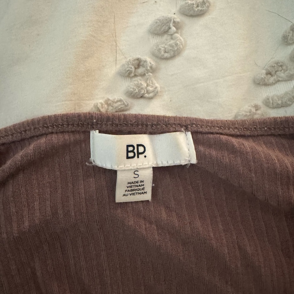 BP Mauve Ribbed Ruched Bodycon Midi Dress – Soft Stretchy, Flattering S - Picture 2 of 4